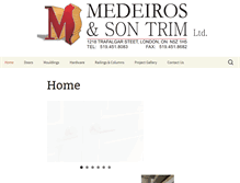 Tablet Screenshot of medeirostrim.ca